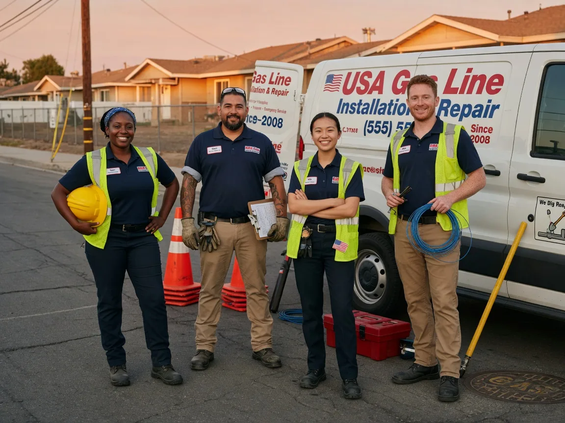 Gas Line Installation company in Hallieford, VA